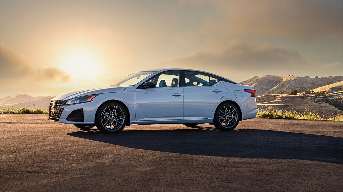 2024 Nissan Altima in white.